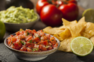 Homemade Pico De Gallo Salsa And Chips